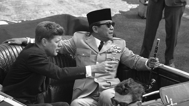 Sukarno and Kennedy