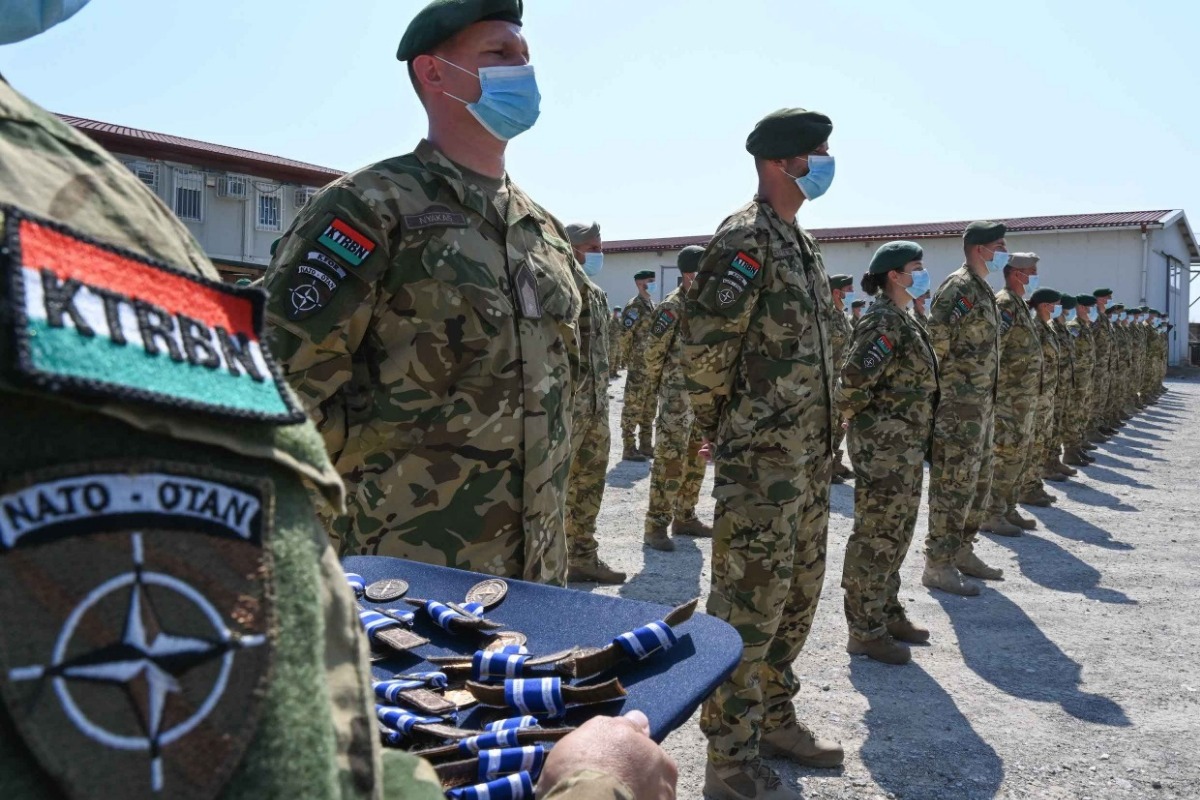 KFOR MEDAL PARADE IN CAMP NOVO SELO